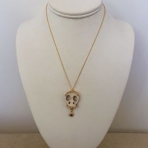 Unusual Skull and Evil Eye Necklace